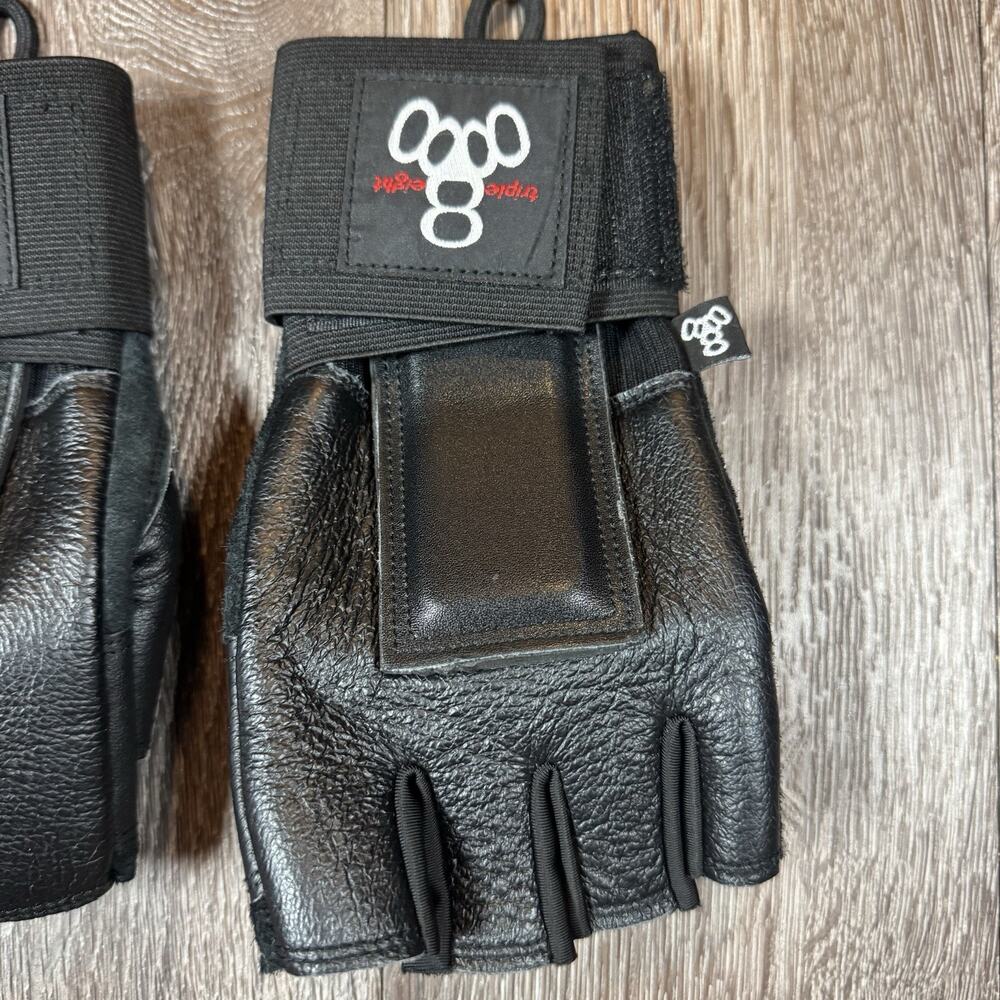 Triple 8 Hired Hands Fully Padded Gloves Wrist Guards Skate Protection Unisex Lg - Picture 2 of 15